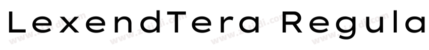 LexendTera Regular字体转换 LexendTera Regular字体转换